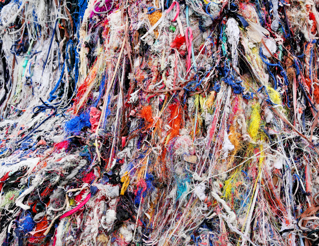 fast fashion textile waste heap